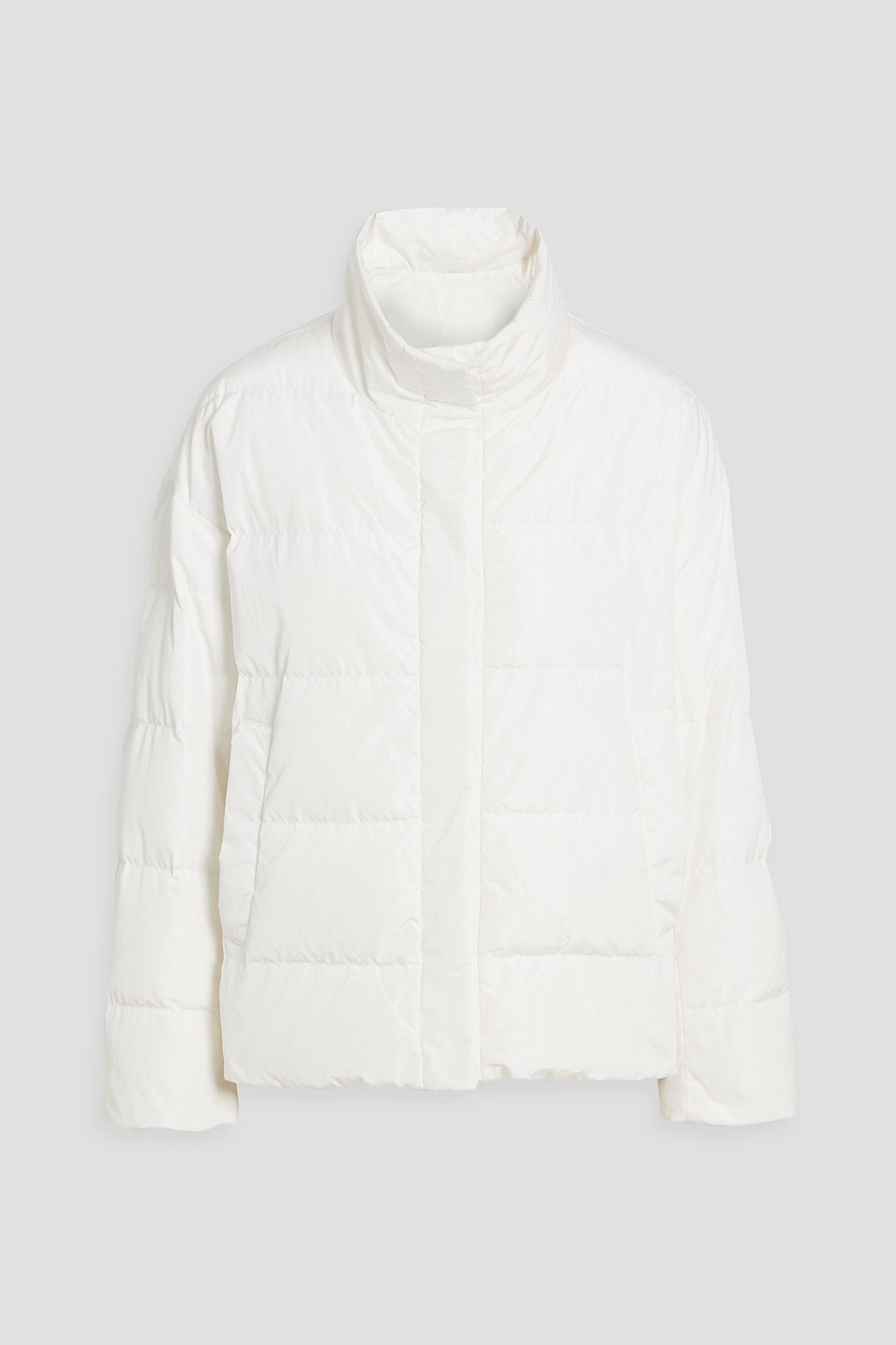 Max Mara Quilted Shell Jacket In White