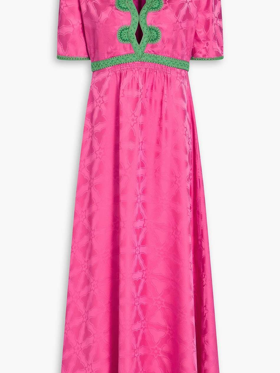 tabitha silk-jacquard maxi dress