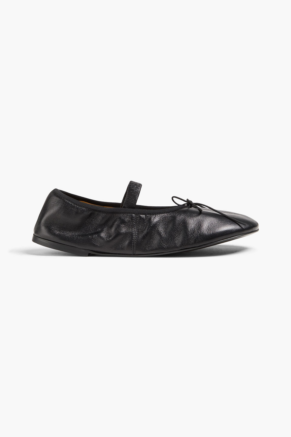 proenza schouler - leather mary jane flats - black - eu 37.5