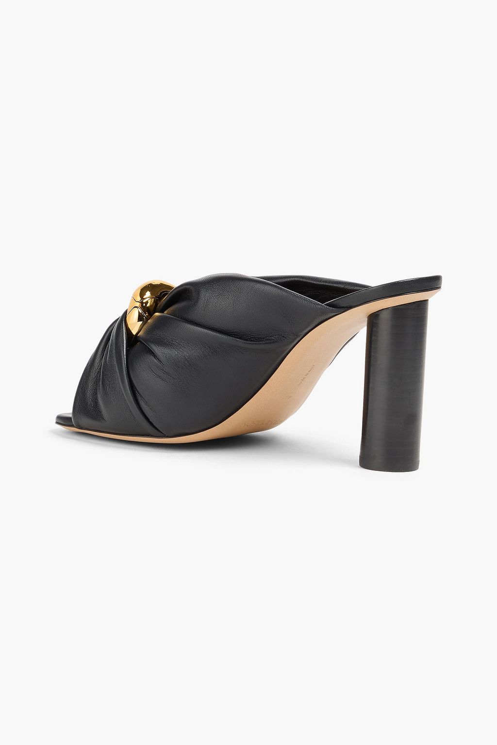 JW ANDERSON حذاء ميول من الجلد بقصّة ملفوفة وبتصميم مزركش