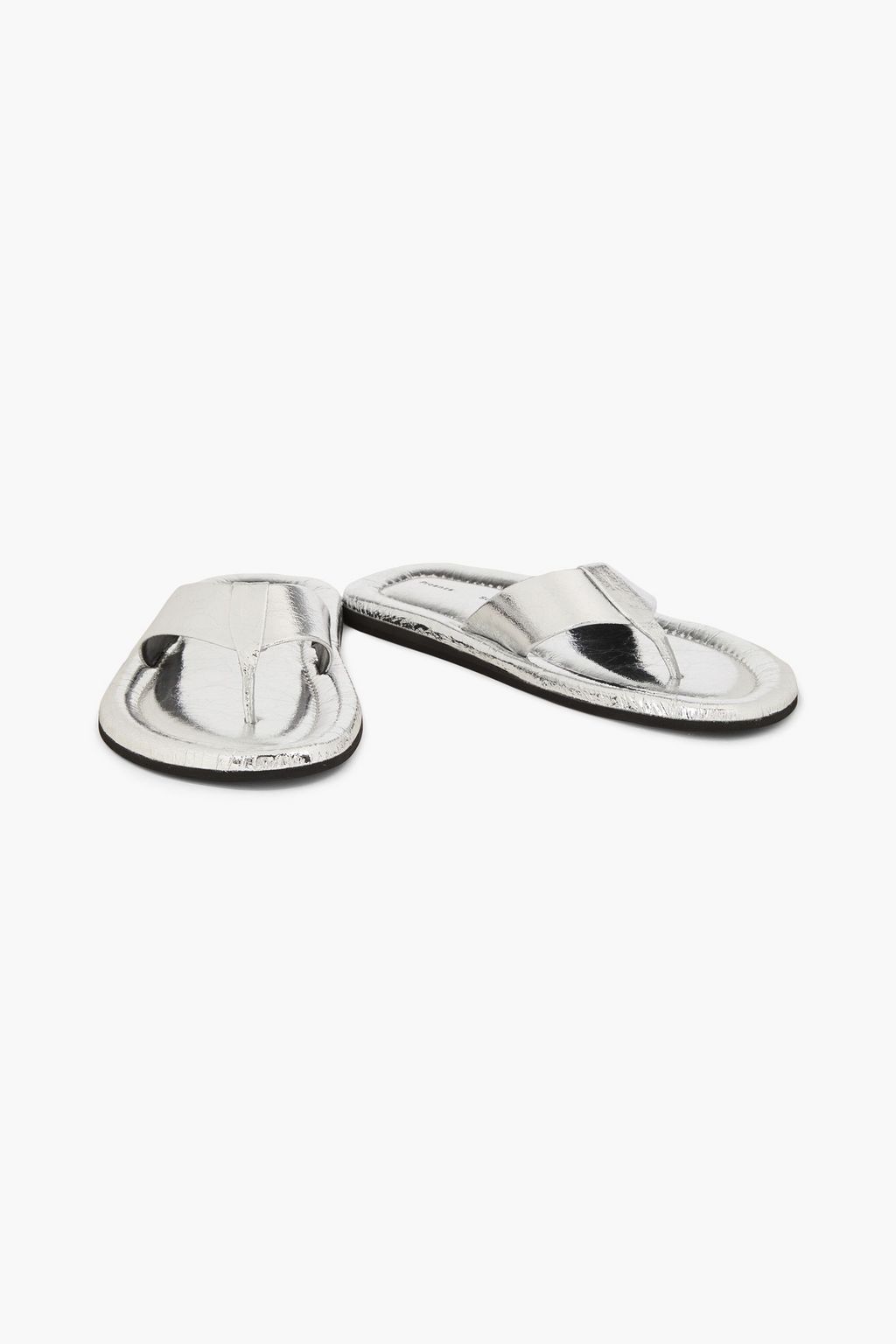 PROENZA SCHOULER レザー サンダル メタリック