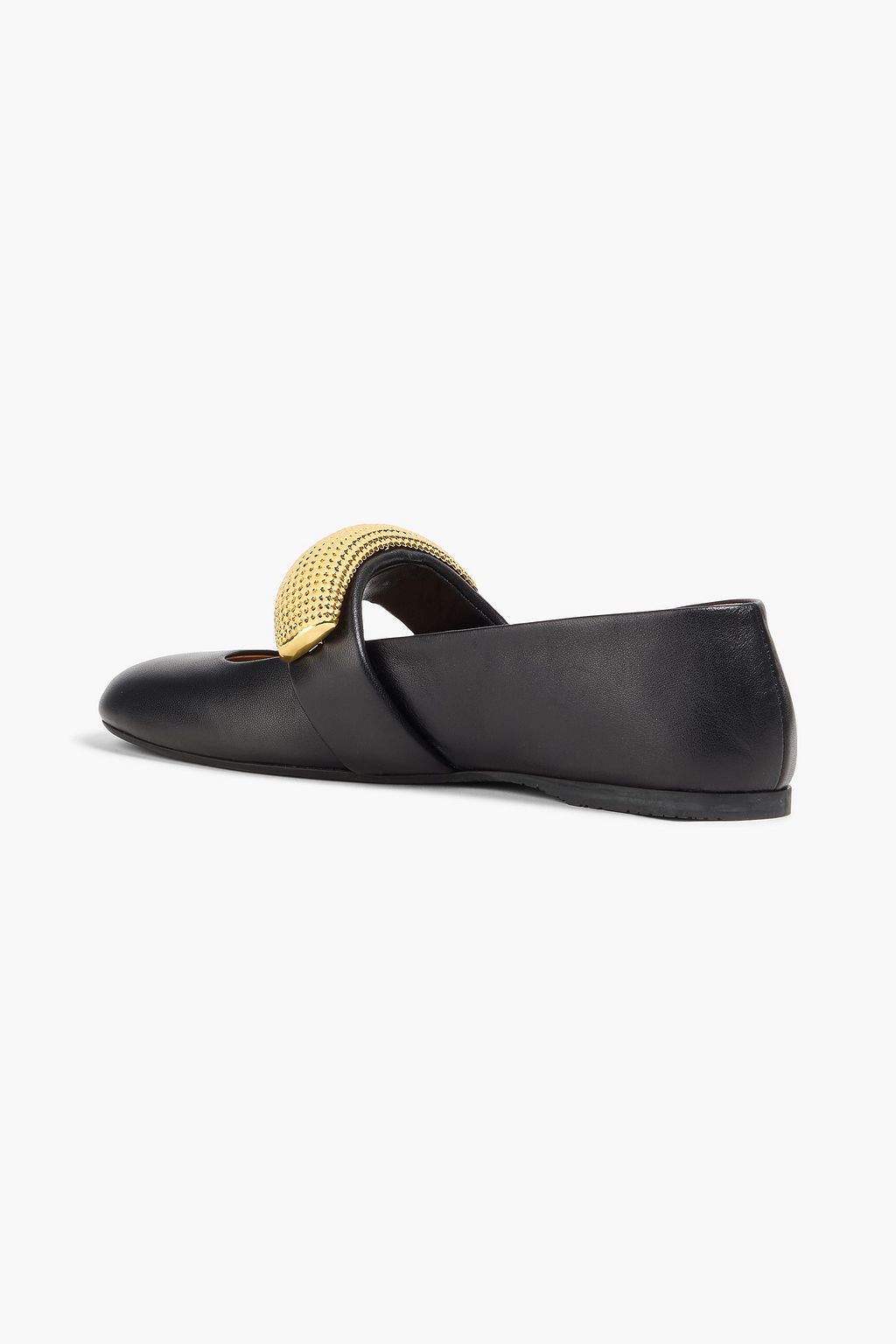 JW ANDERSON حذاء مسطّح بنمط ماري جين من الجلد بتصميم مزركش