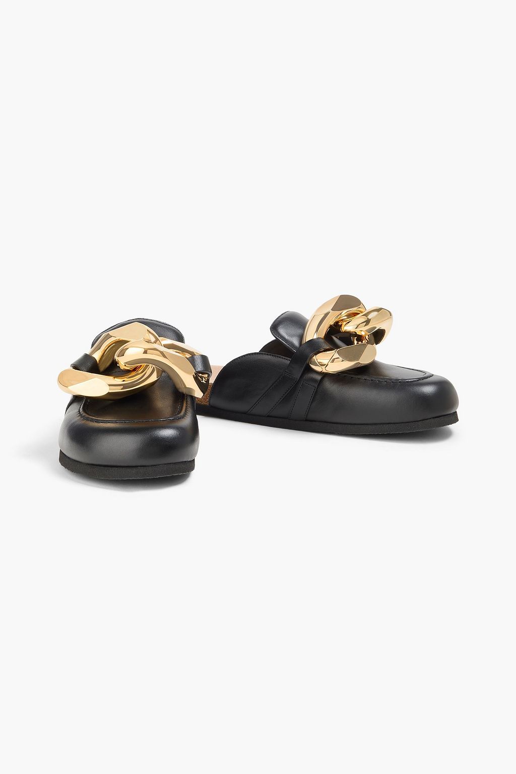 JW ANDERSON حذاء الكلوغ من الجلد مزينة بسلسلة