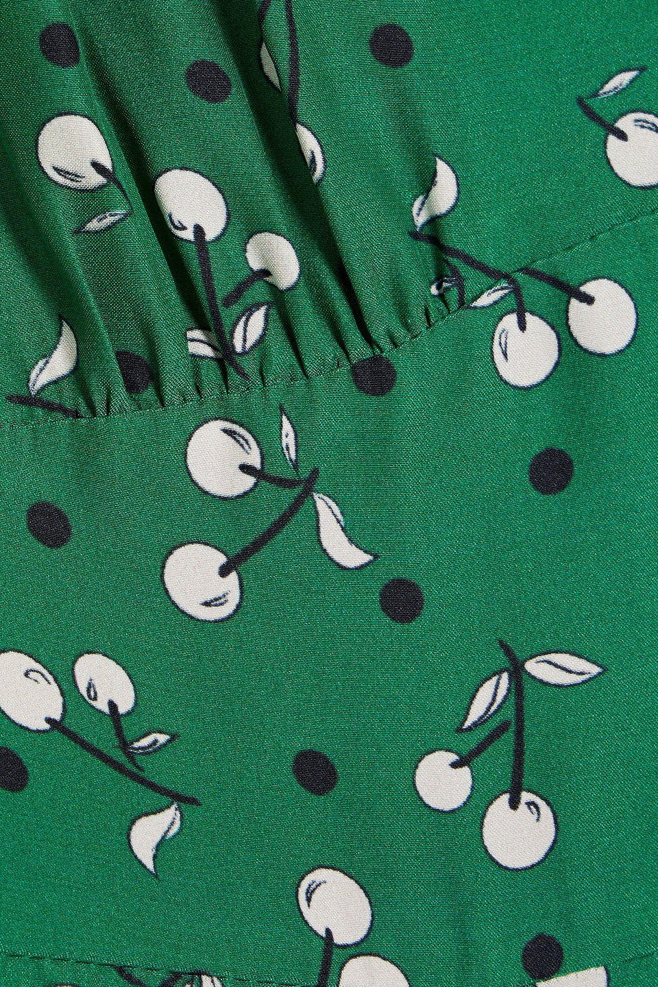 HVN MORGAN PRINTED SILK DRESS