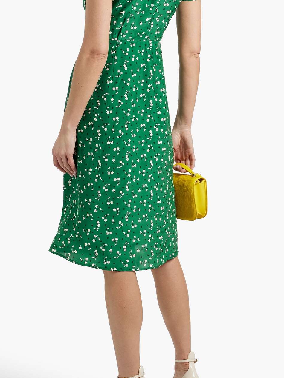 morgan printed silk dress