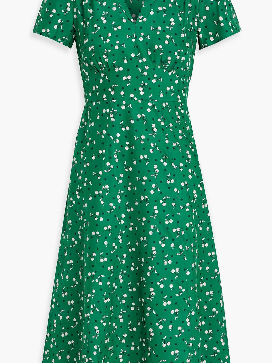 morgan printed silk dress