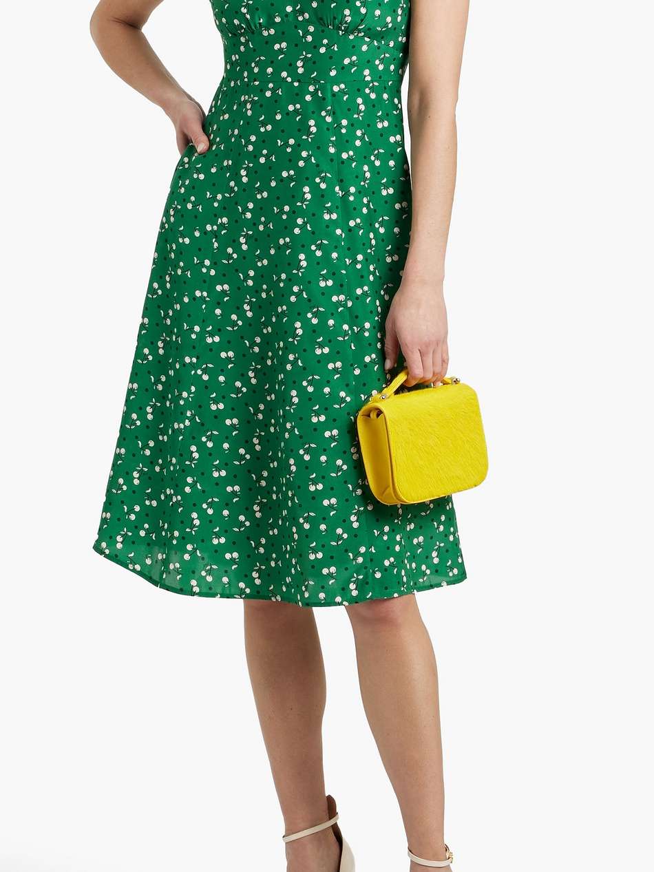 morgan printed silk dress