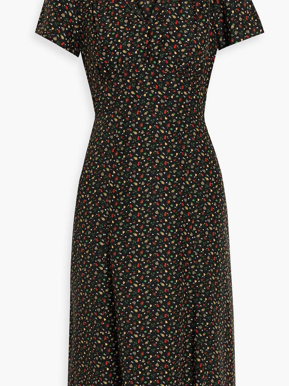 morgan printed silk dress