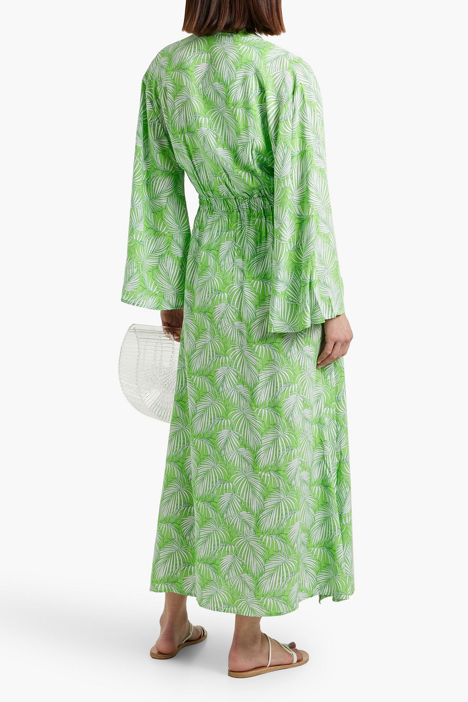 MELISSA ODABASH LOUISA PRINTED VOILE KAFTAN