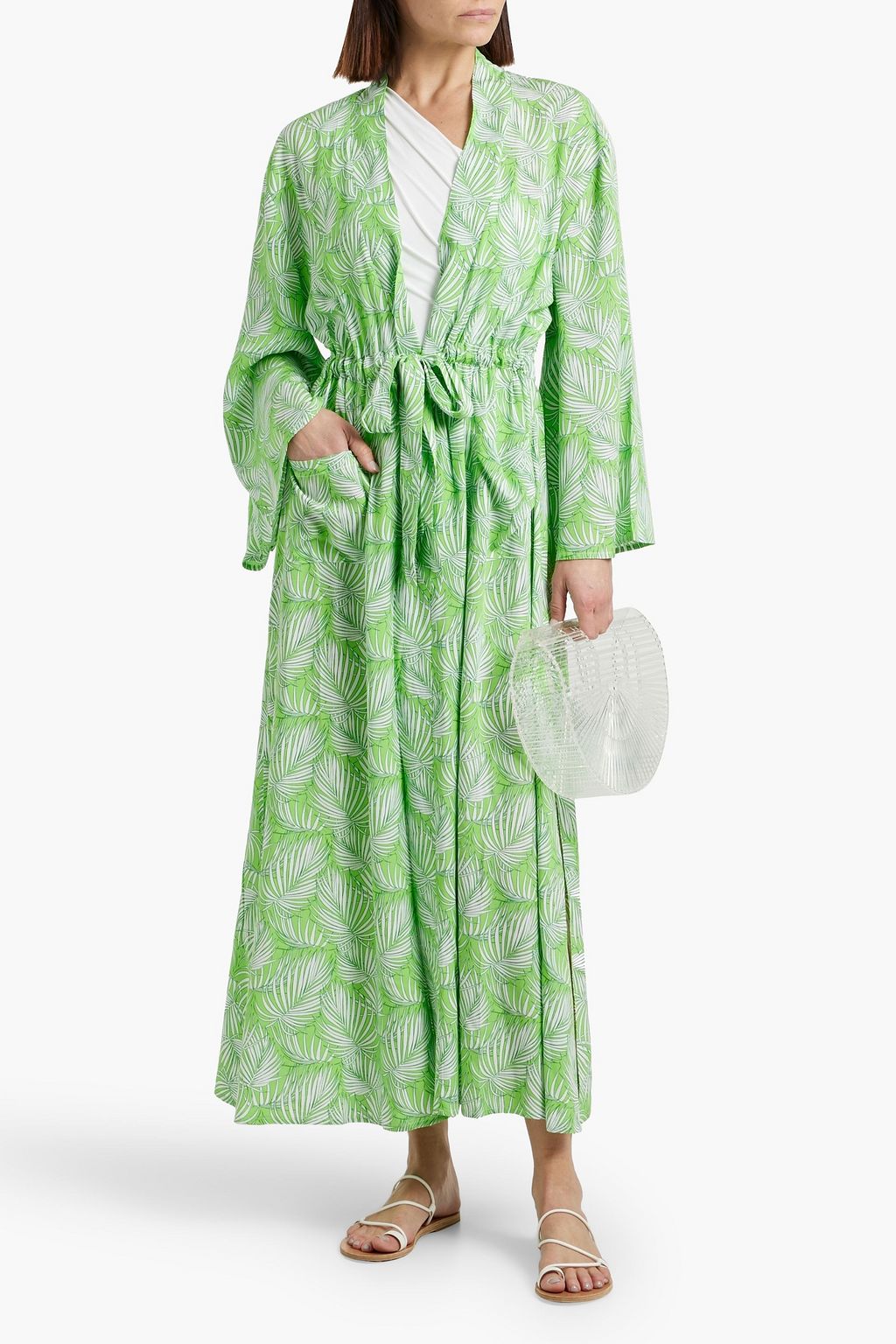 MELISSA ODABASH Louisa printed voile kaftan