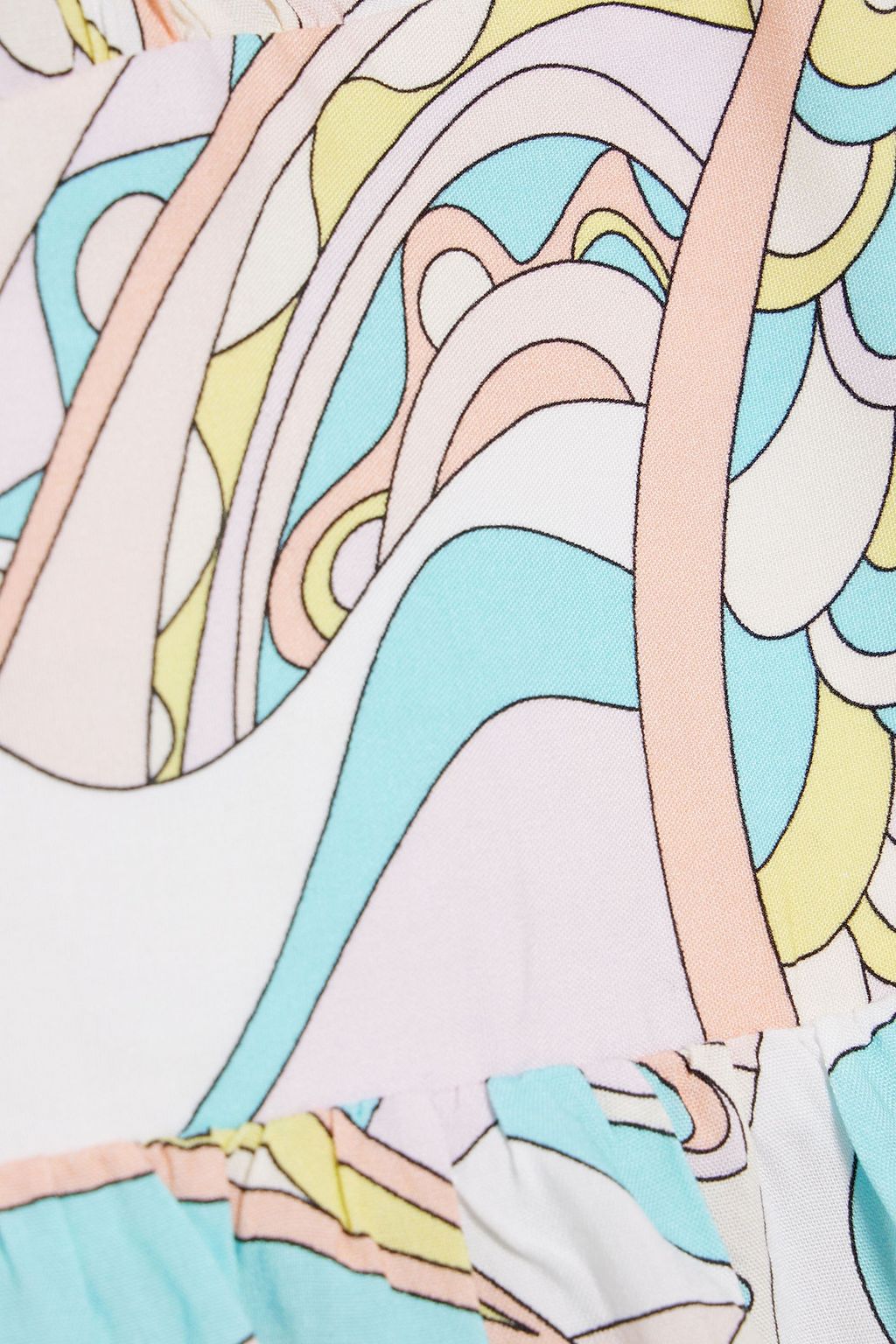MELISSA ODABASH Juliet paisley-print voile mini wrap dress