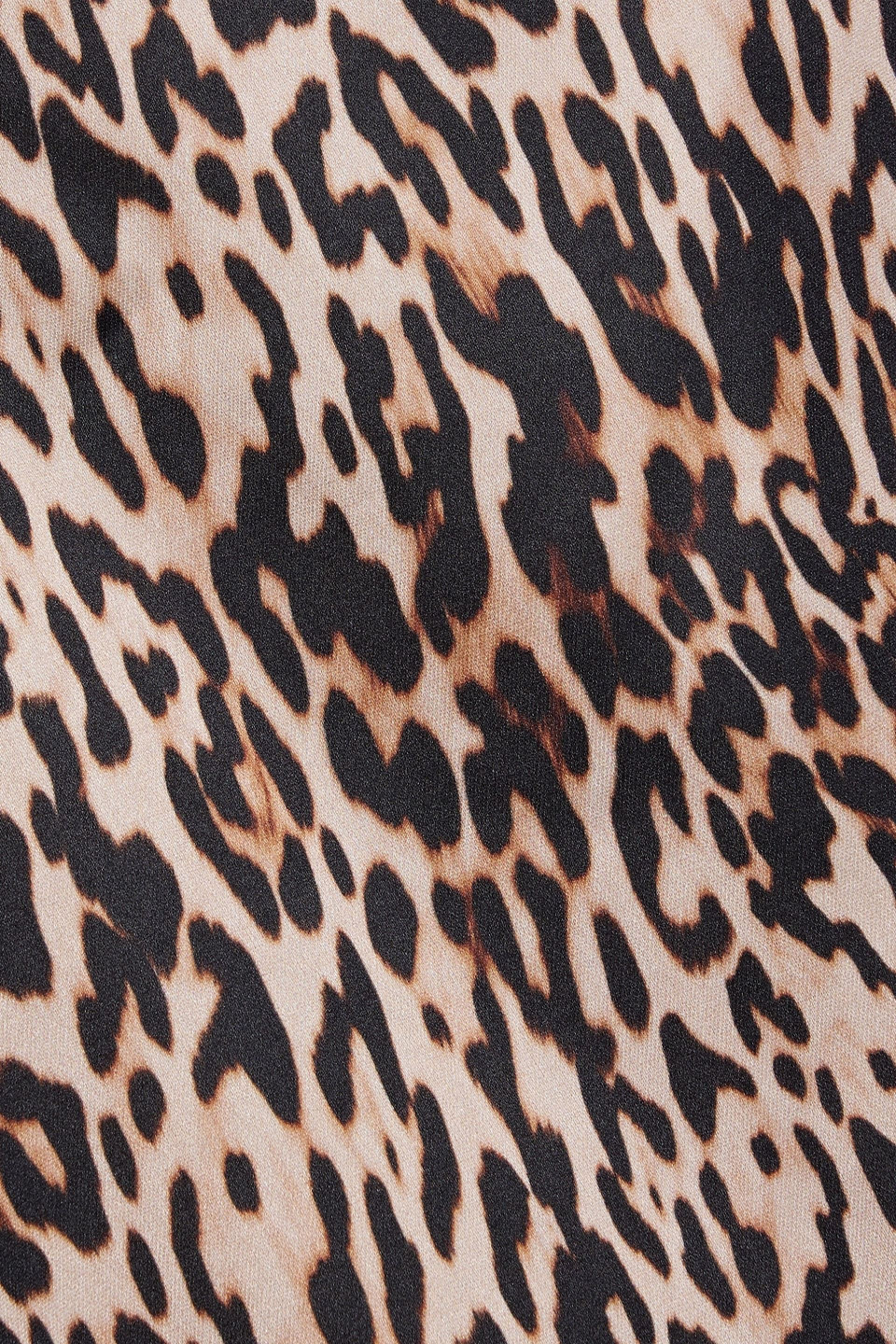 HVN MIA LEOPARD-PRINT SATIN MINI DRESS
