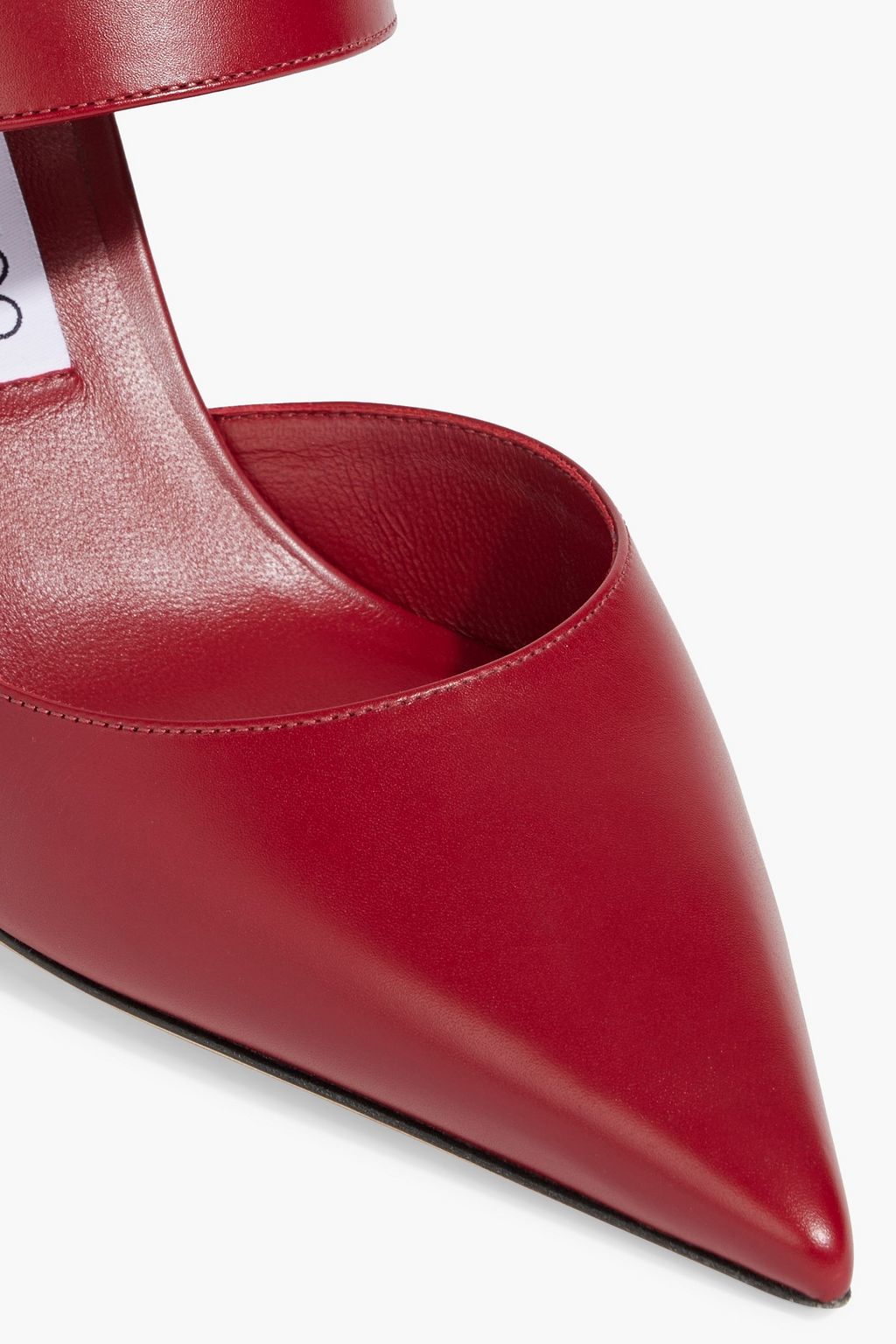JIMMY CHOO Nell 85 embellished leather mules