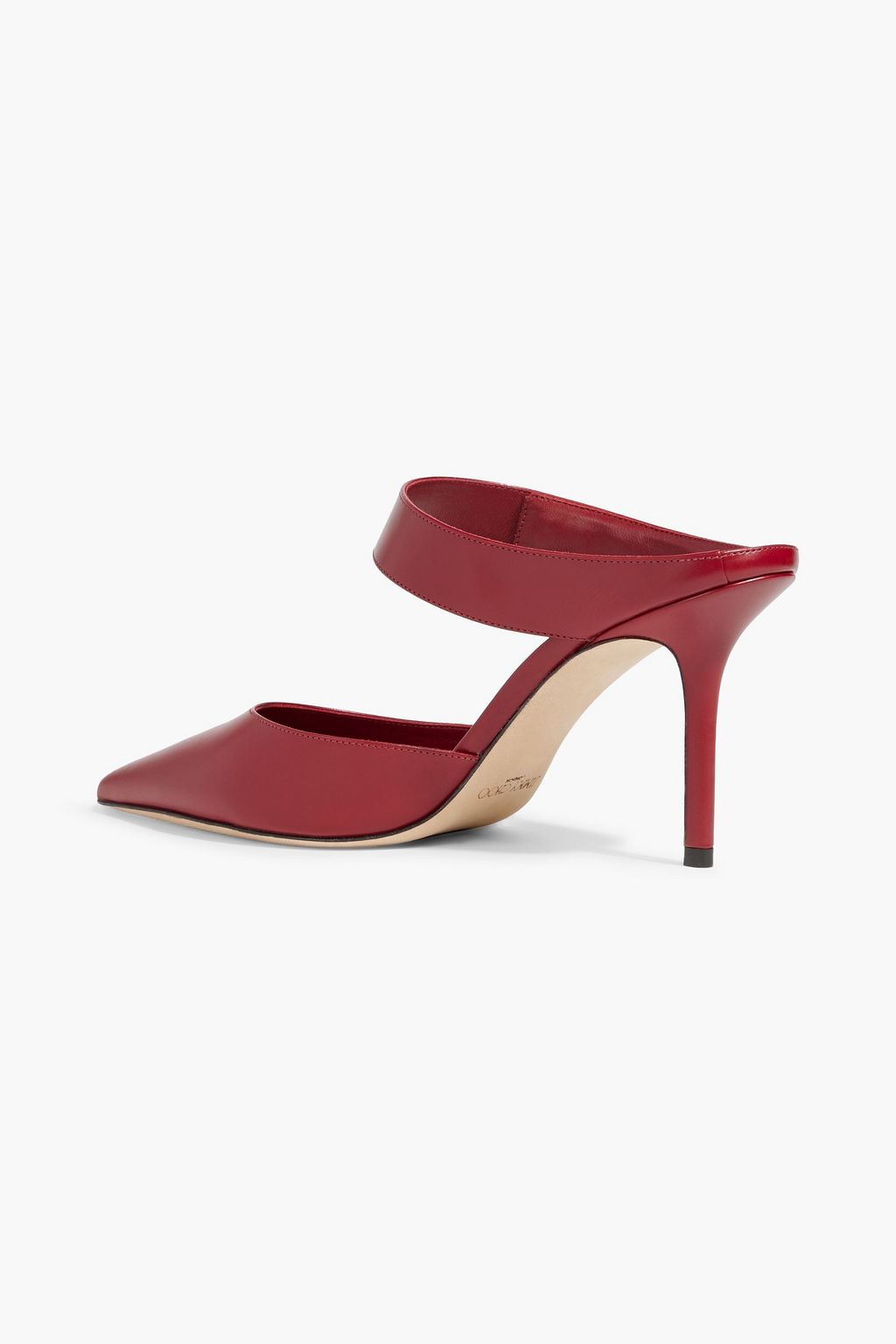 JIMMY CHOO Nell 85 embellished leather mules