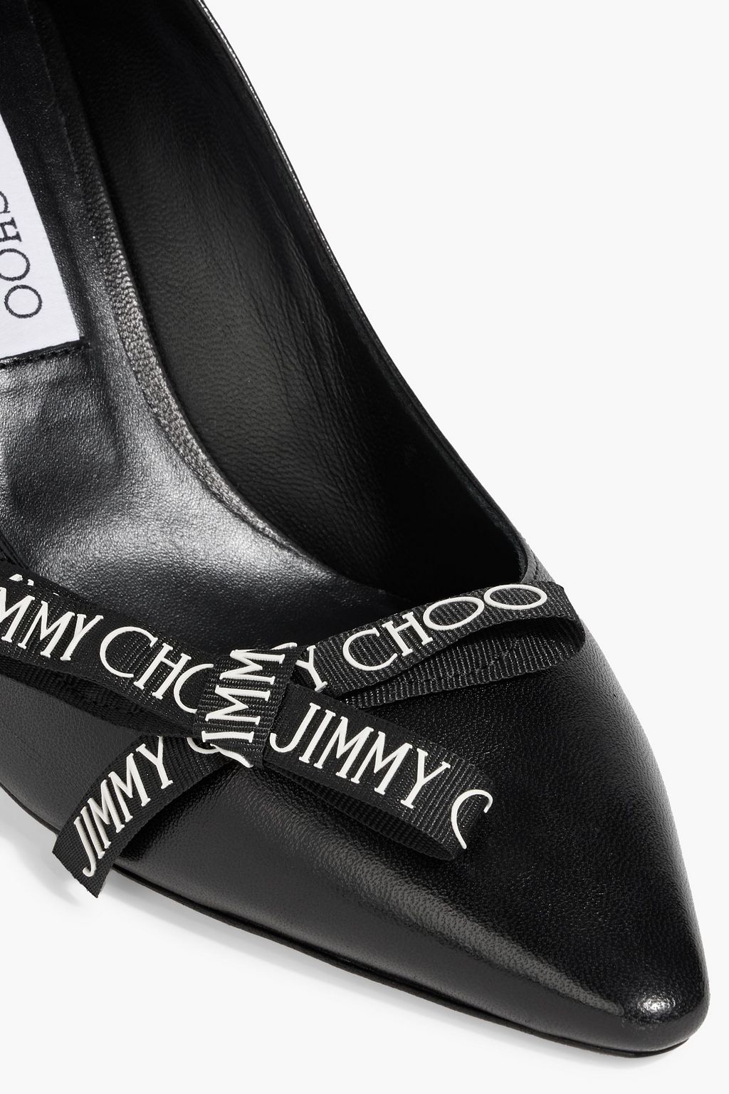JIMMY CHOO Romy 85 bow-detailed leather pumps | THE OUTNET JIMMY CHOO Romy 85 bow-detailed leather pumps | THE OUTNET