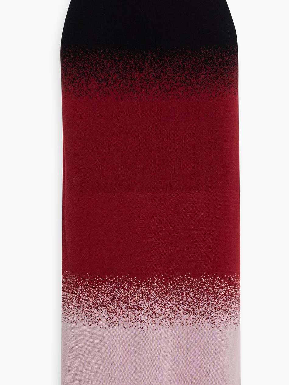 scapes jacquard-knit pima cotton midi skirt