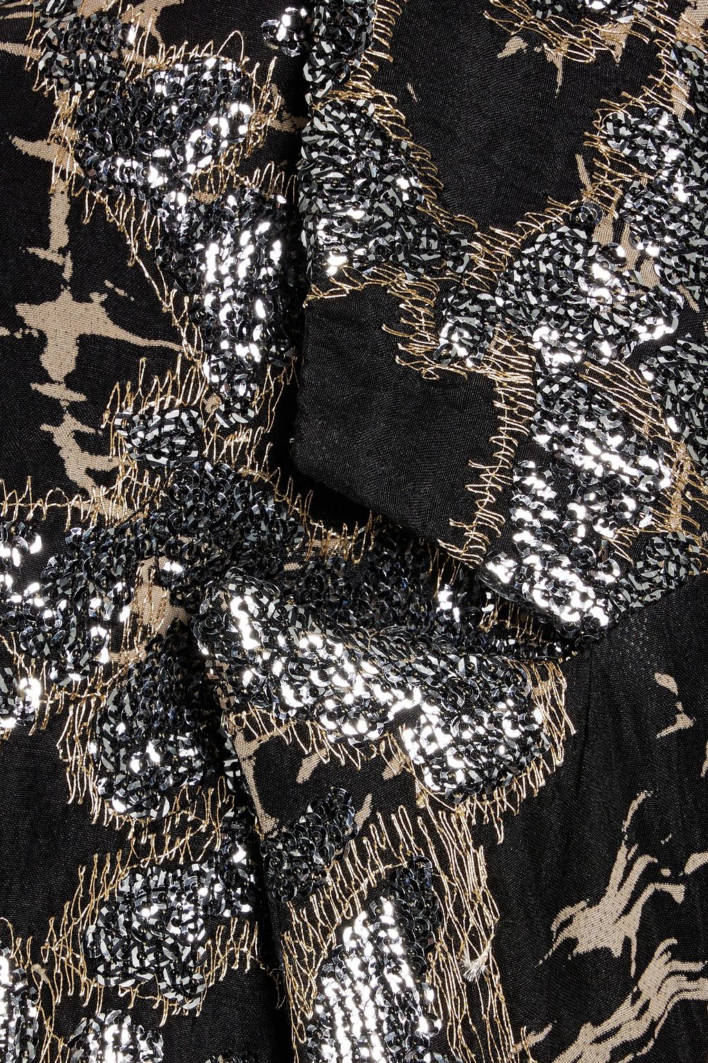 JOHANNA ORTIZ Truly Treasured embellished silk-blend jacquard jacket