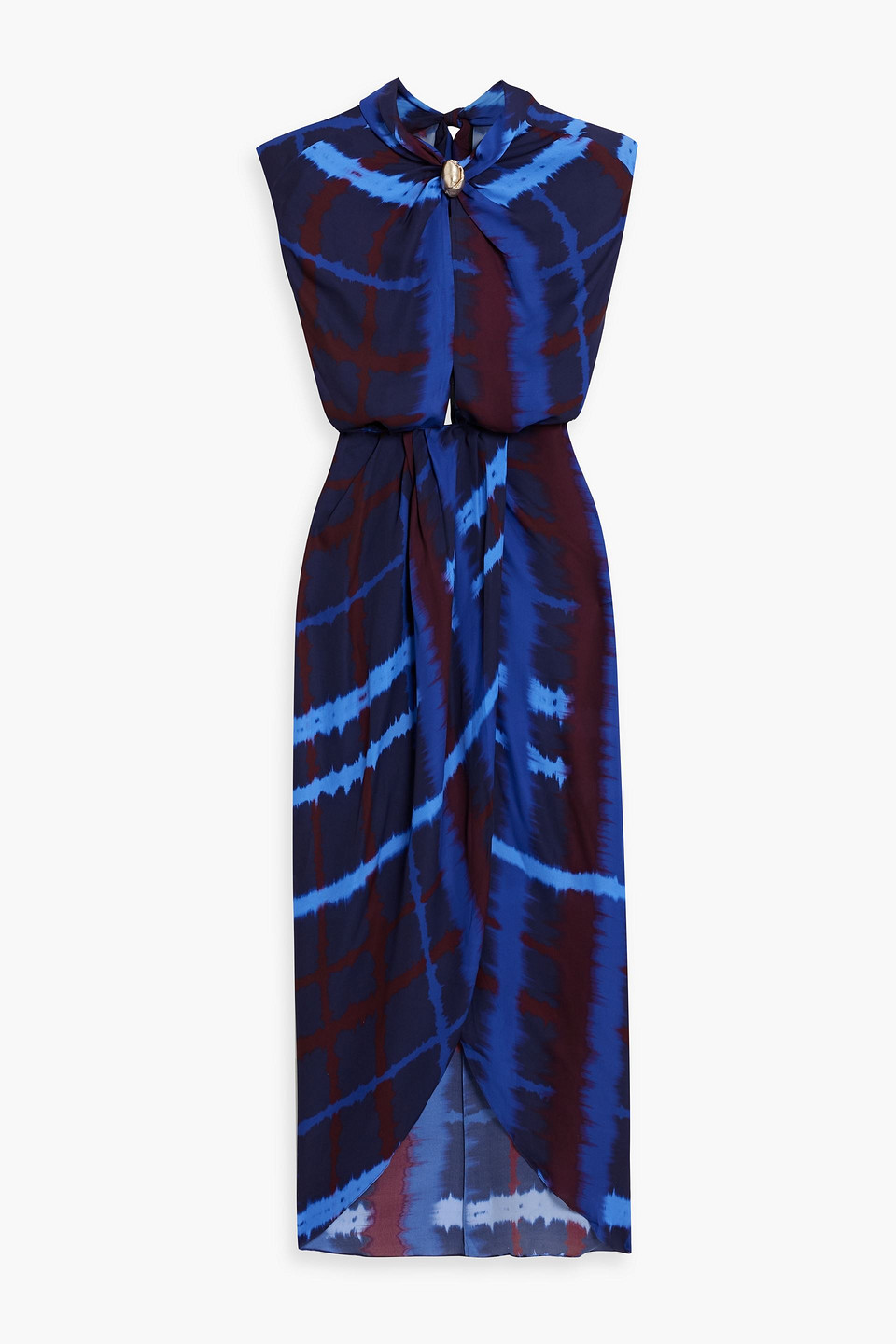 Johanna Ortiz Inspiring Vitas Draped Printed Silk-chiffon Maxi Dress