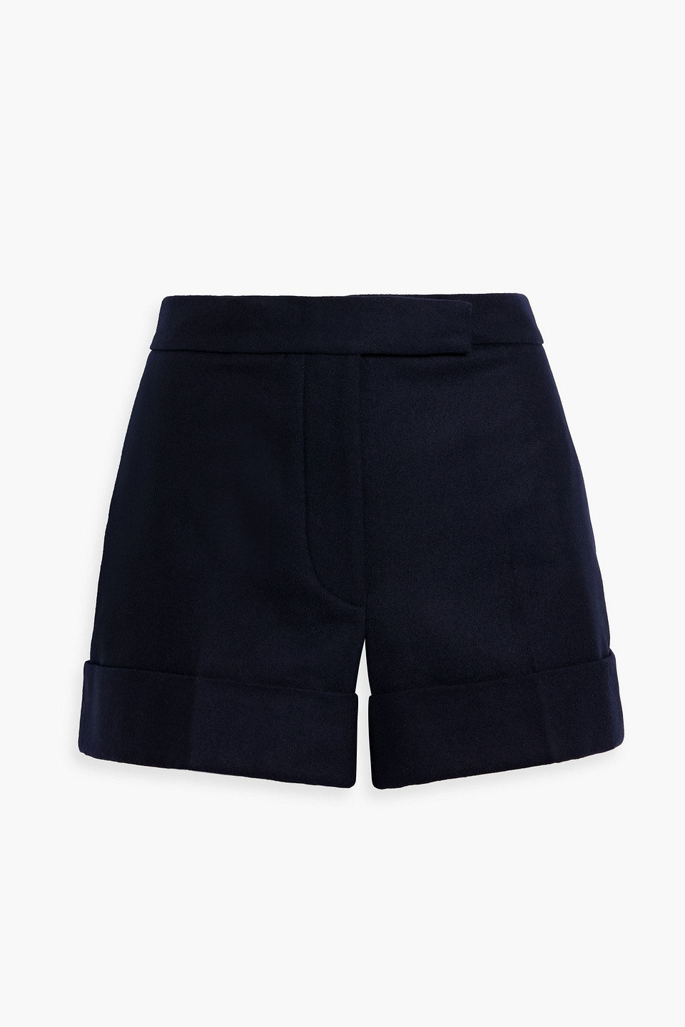 Thom Browne Wool-felt Shorts In Black