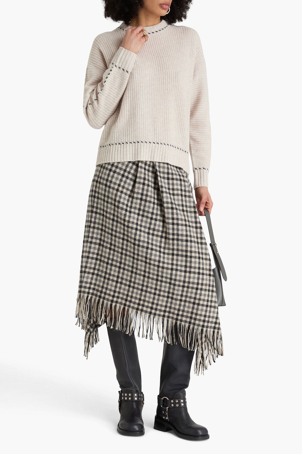 AUTUMN CASHMERE Ribbed cashmere sweater