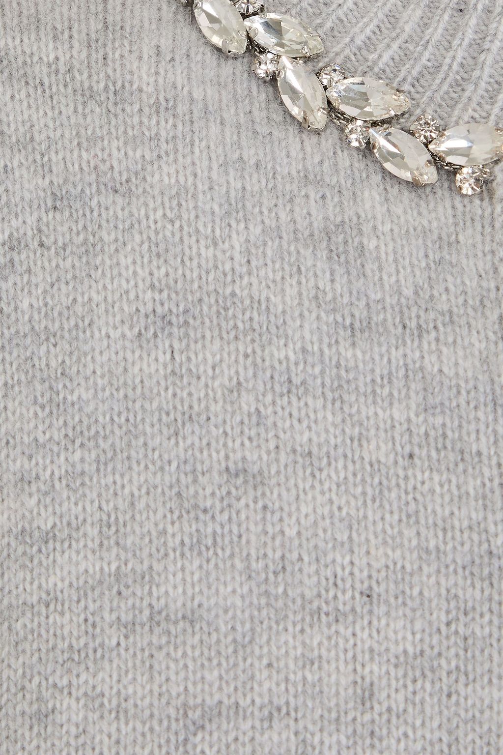 AUTUMN CASHMERE Crystal-embellished cashmere cardigan