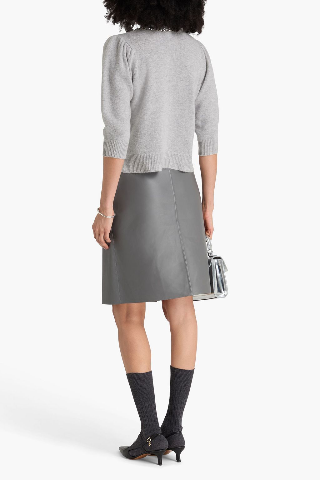 AUTUMN CASHMERE Crystal-embellished cashmere cardigan