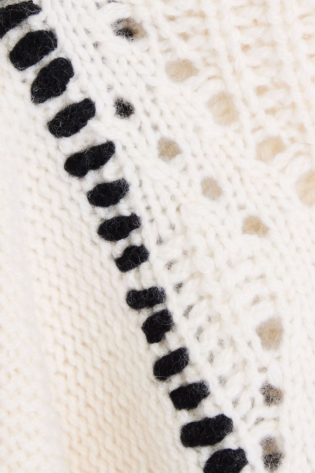 AUTUMN CASHMERE كارديغان من الكشمير بحبكة بوانتيل