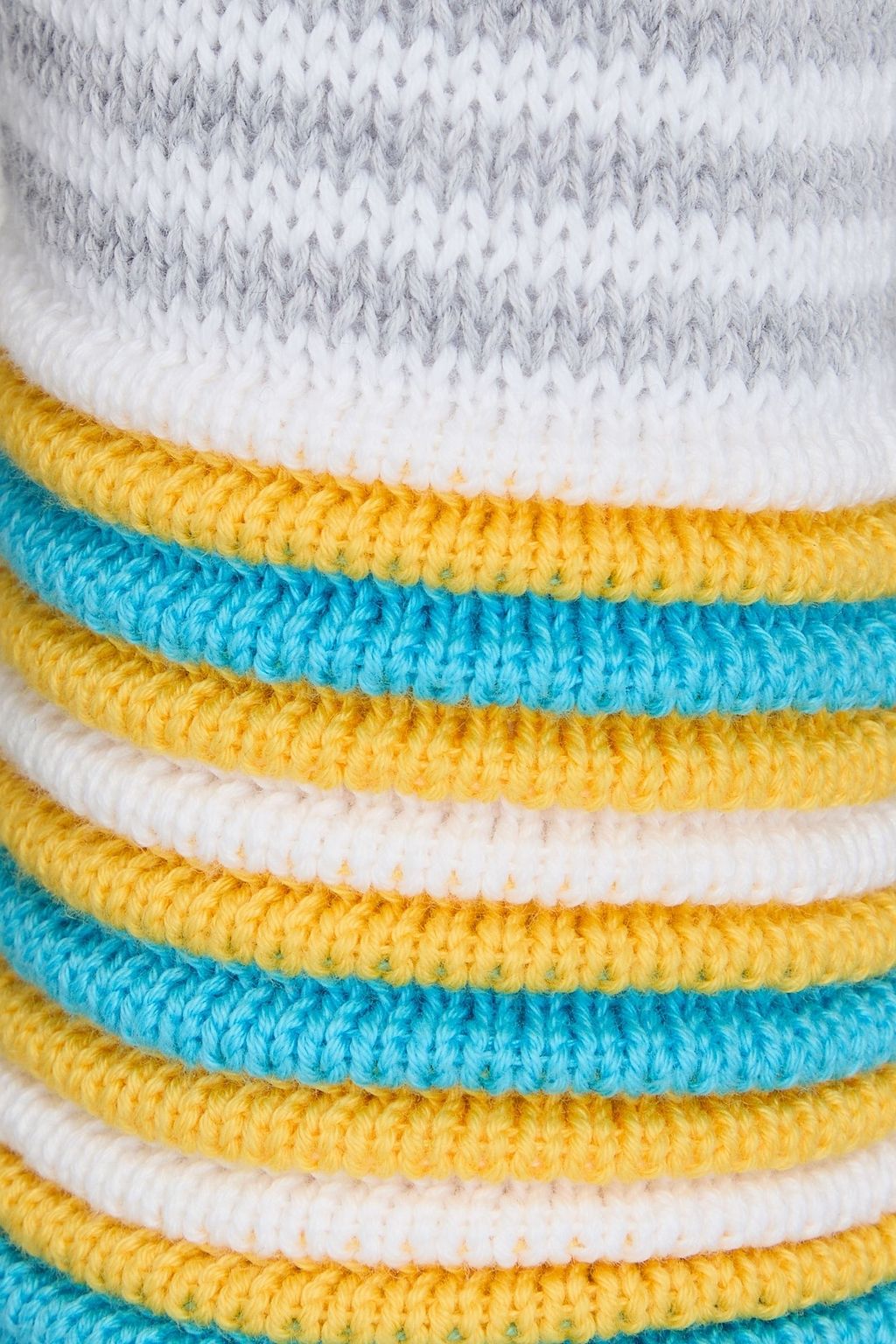 COTTON BY AUTUMN CASHMERE كنزة رياضية من القطن بتصميم مخطط