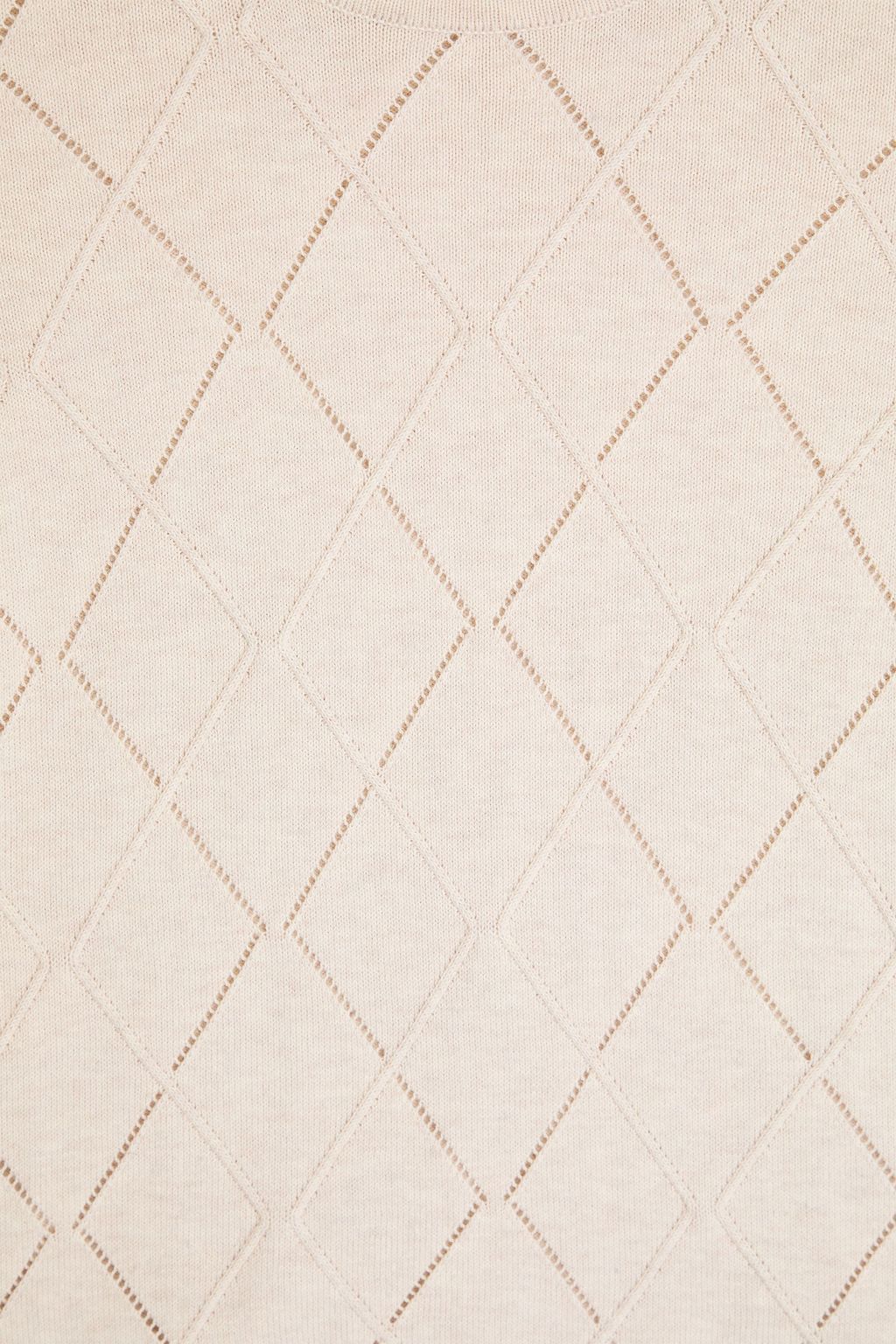 COTTON BY AUTUMN CASHMERE Oberteil aus Baumwolle in Pointelle-Strick