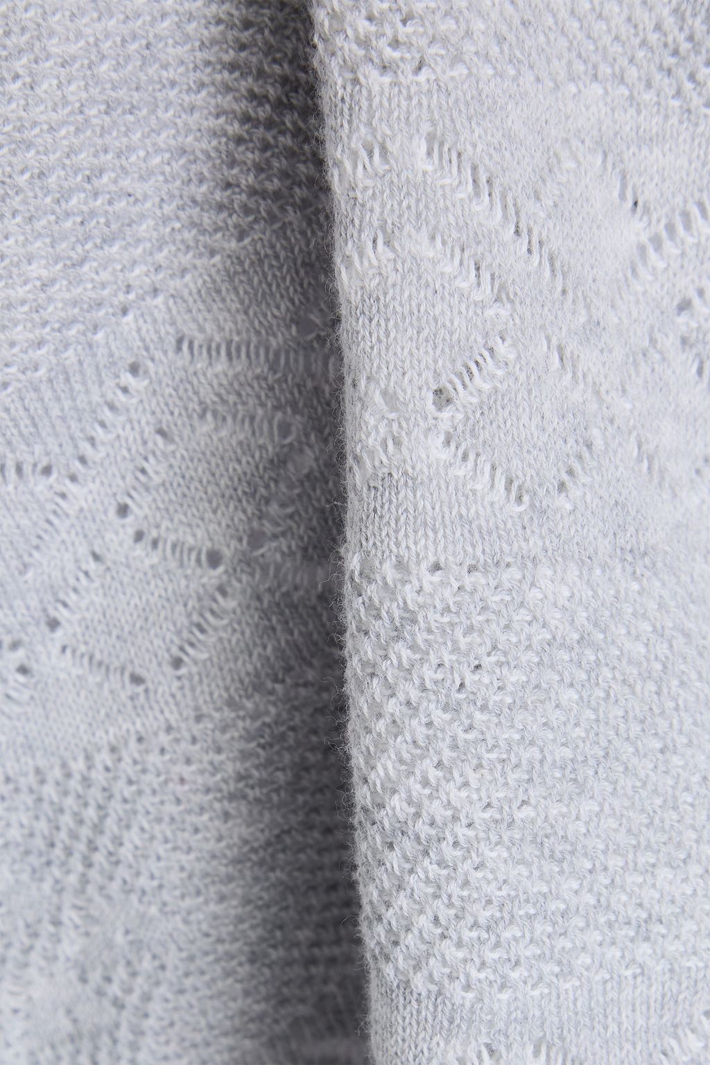 COTTON BY AUTUMN CASHMERE Pullover aus Baumwolle in Pointelle-Strick