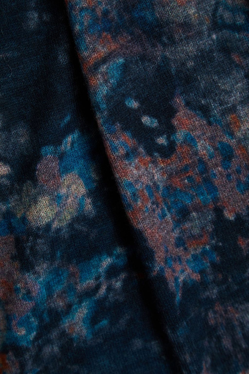 AUTUMN CASHMERE Printed cashmere turtleneck sweater