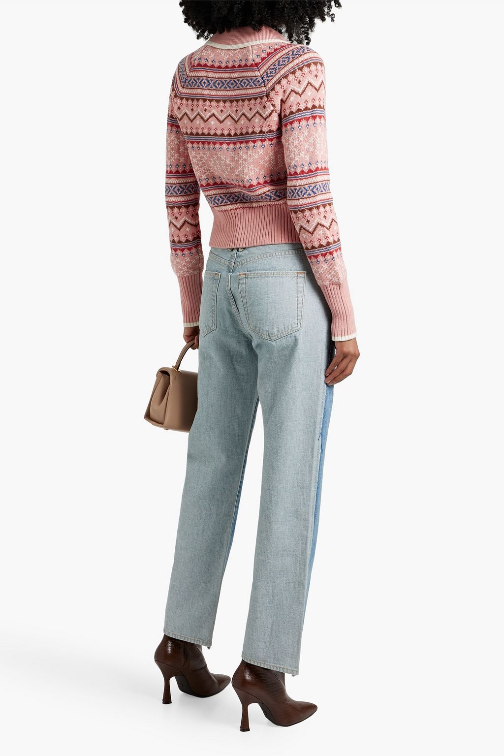 VERONICA BEARD Cheshire intarsia cotton cardigan