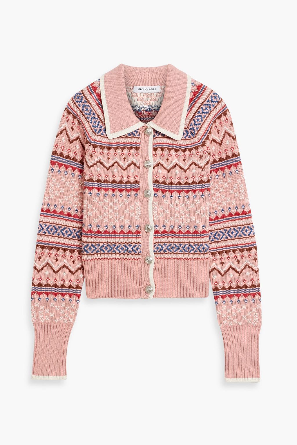 VERONICA BEARD Cheshire intarsia cotton cardigan | THE OUTNET