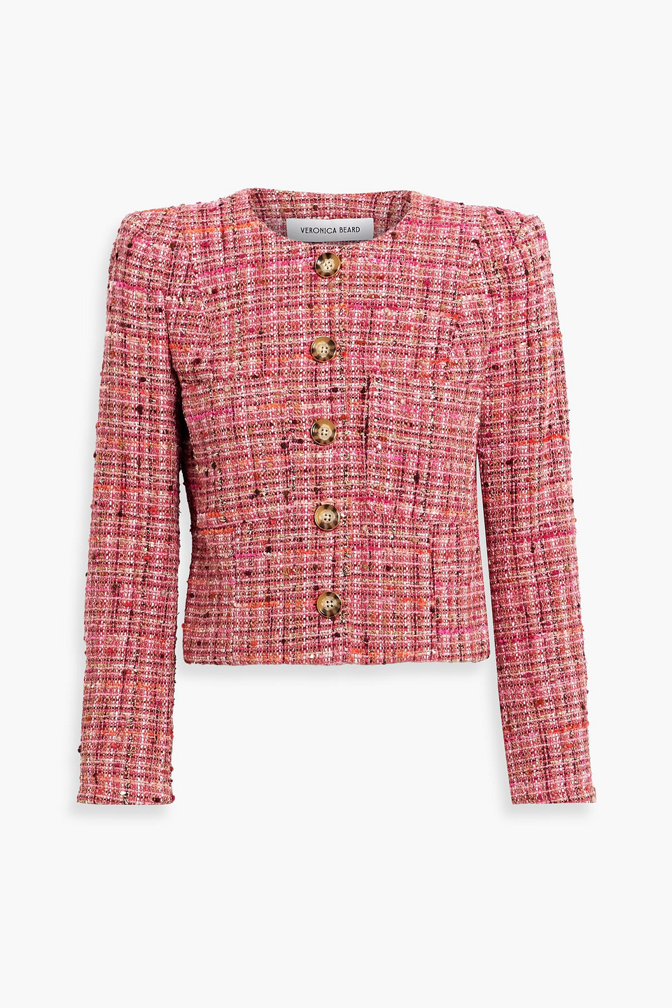 Veronica Beard Lars Metallic Tweed Jacket In Multicolor