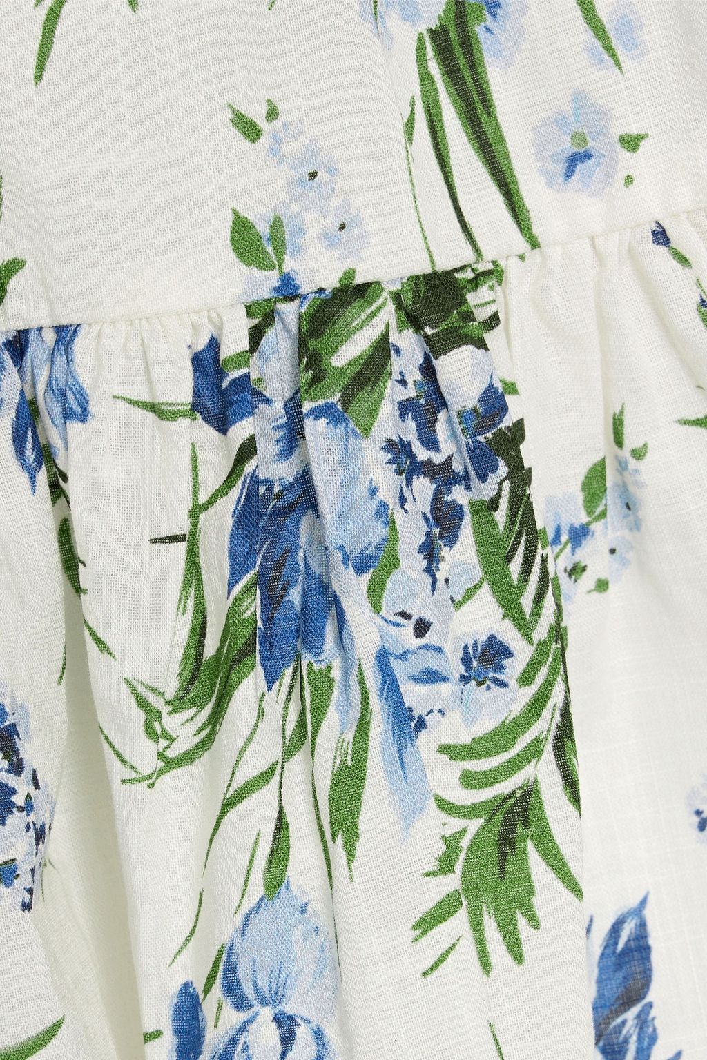 VERONICA BEARD Dewey belted floral-print cotton-gauze mini dress