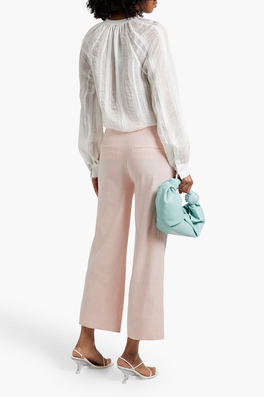 VERONICA BEARD Brixton linen-blend wide-leg pants
