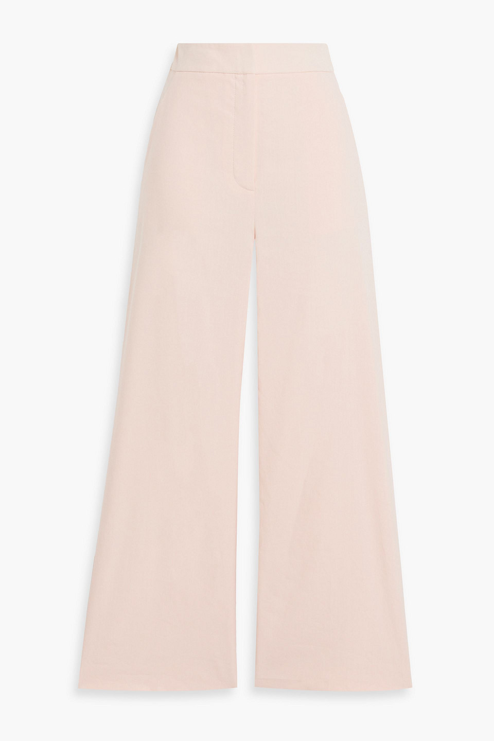 Veronica Beard Brixton Linen-blend Wide-leg Pants In Pastel Pink
