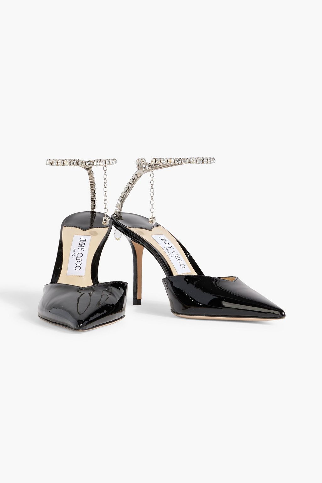 JIMMY CHOO Saeda 85 patent-leather pumps
