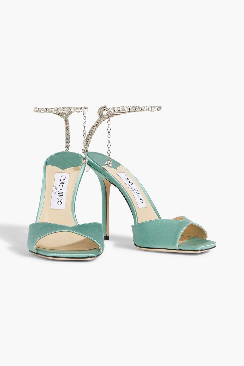 JIMMY CHOO Saeda 100 satin sandals