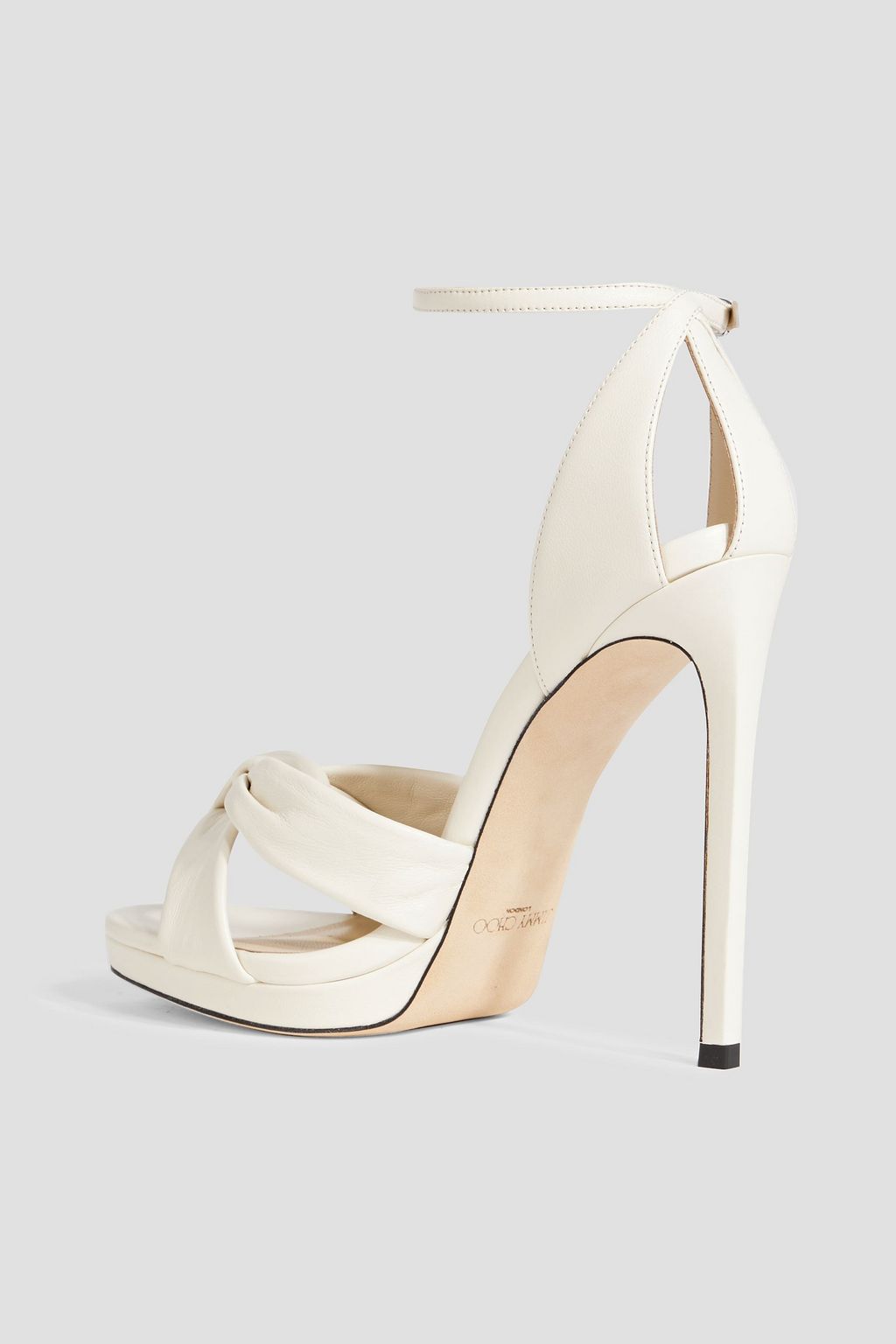 JIMMY CHOO Rosie 120 knotted leather sandals
