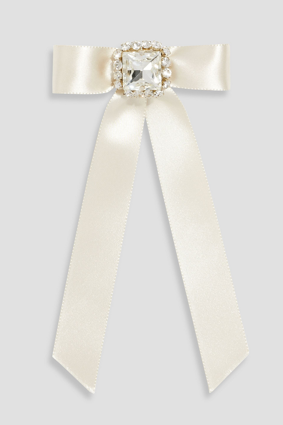 Jennifer Behr Paityn Crystal-embellished Satin Hair Clip In Gold