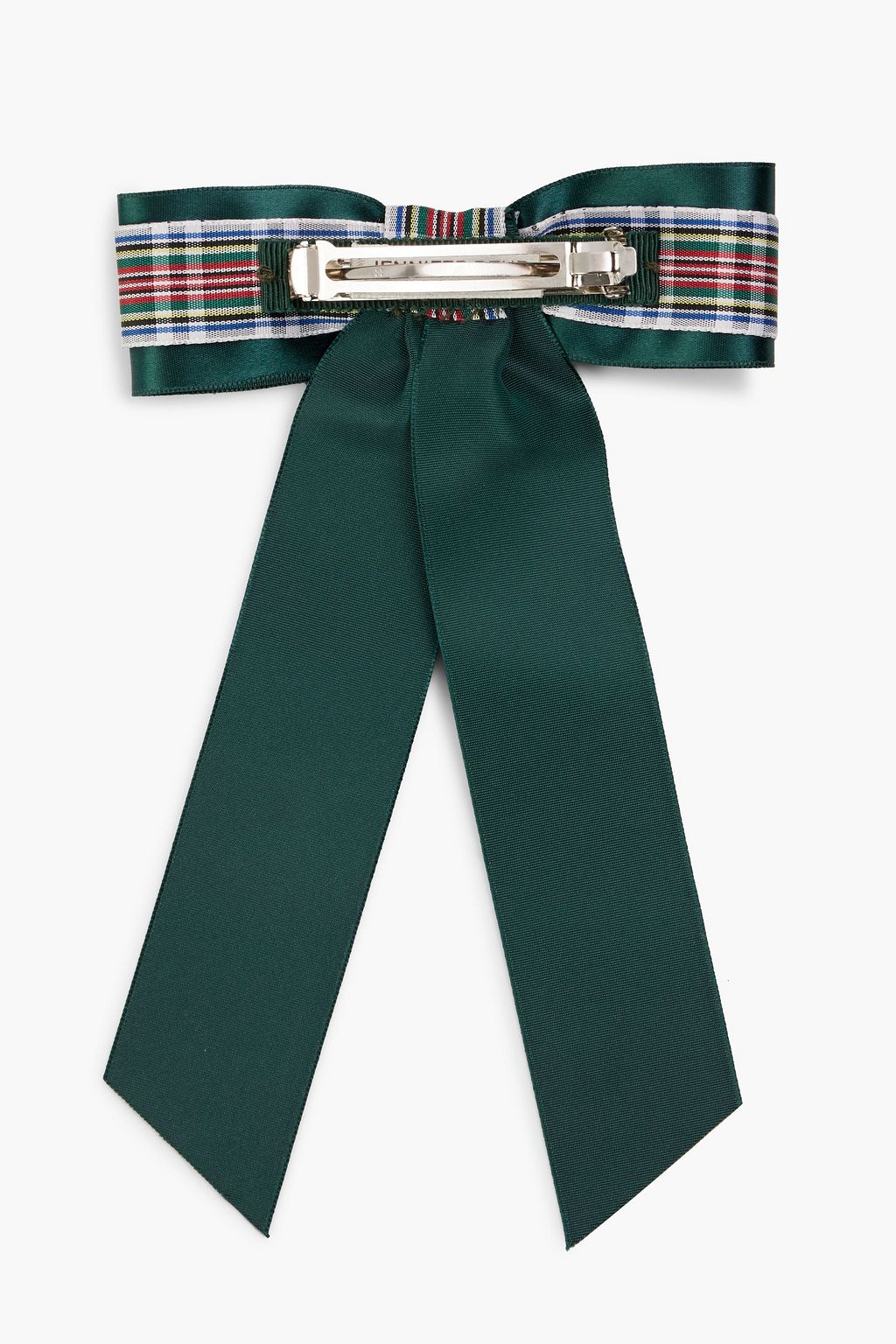 JENNIFER BEHR Blaire checked satin bow hair clip