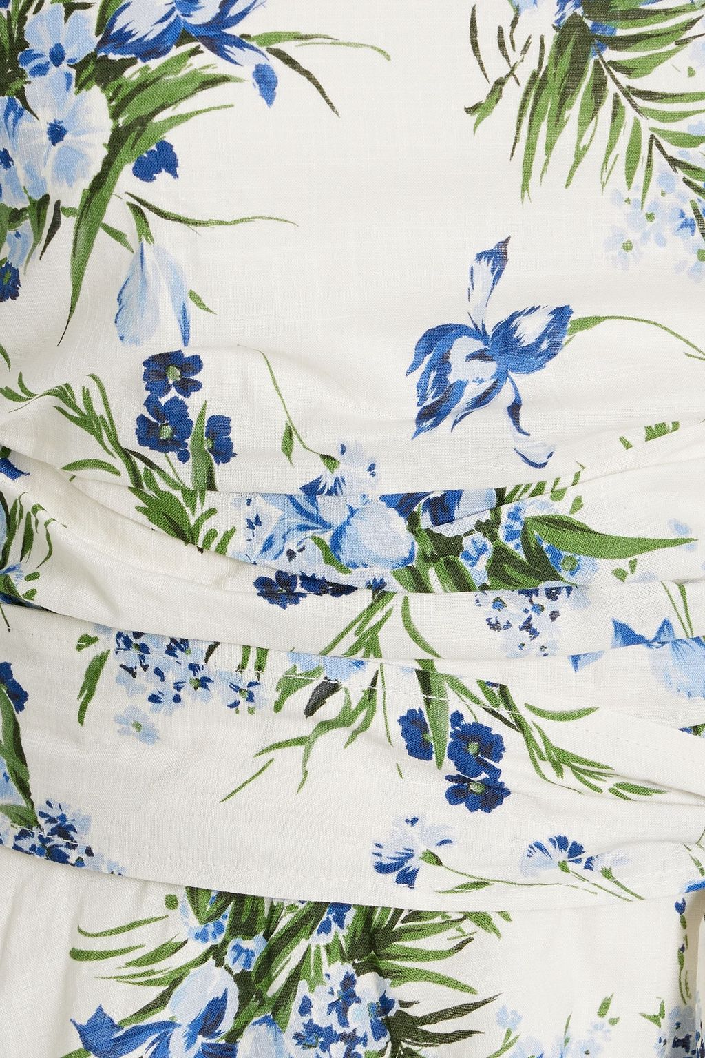 VERONICA BEARD Jolene strapless floral-print cotton-gauze top