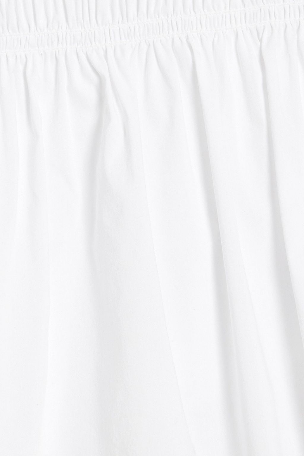 VERONICA BEARD Evra shirred cotton-blend poplin top