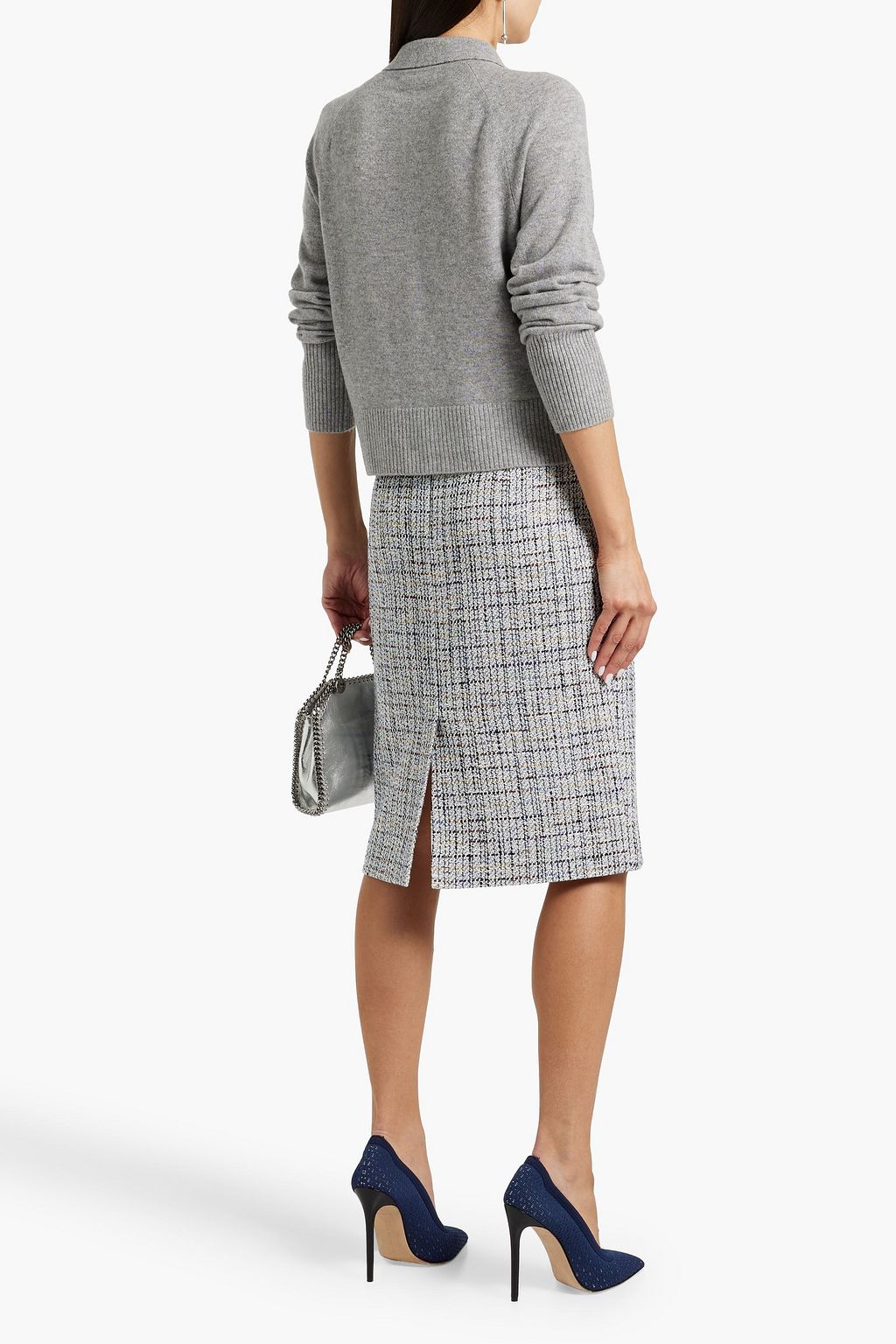 VERONICA BEARD Cheshire striped cashmere cardigan