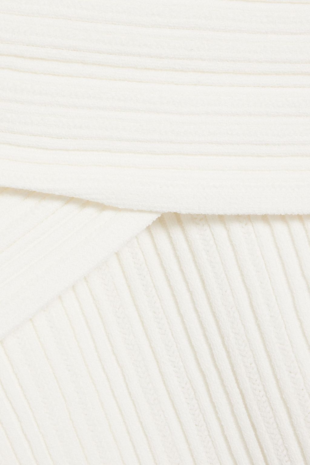 VERONICA BEARD Yesenia off-the-shoulder ribbed-knit top