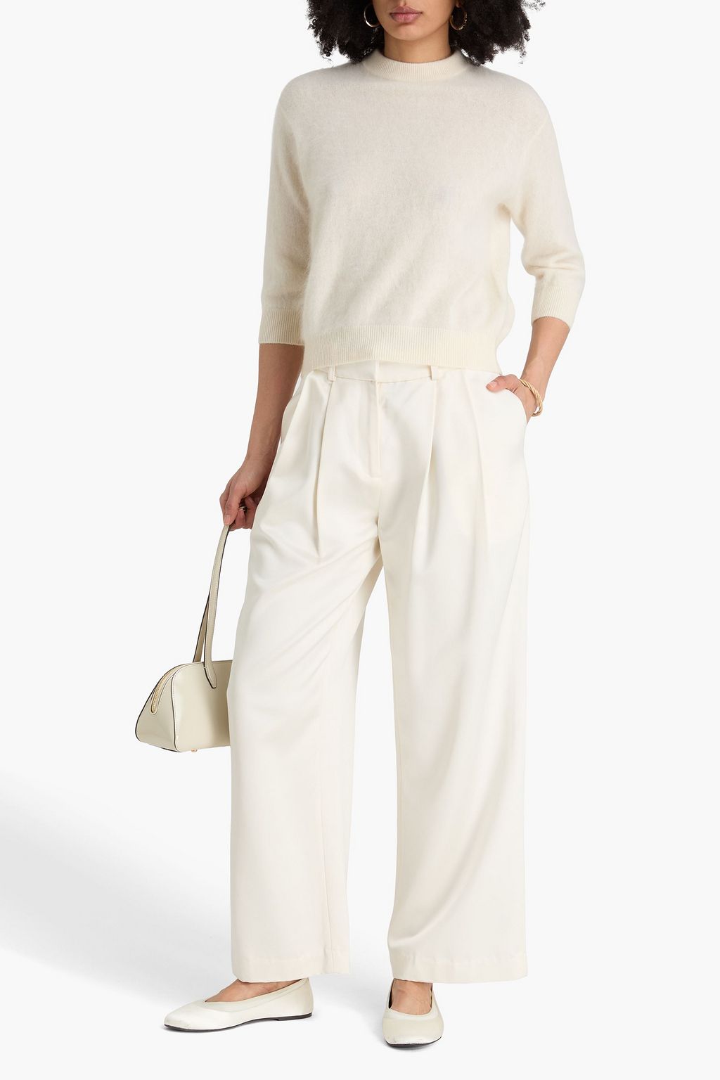AUTUMN CASHMERE Brushed cashmere sweater