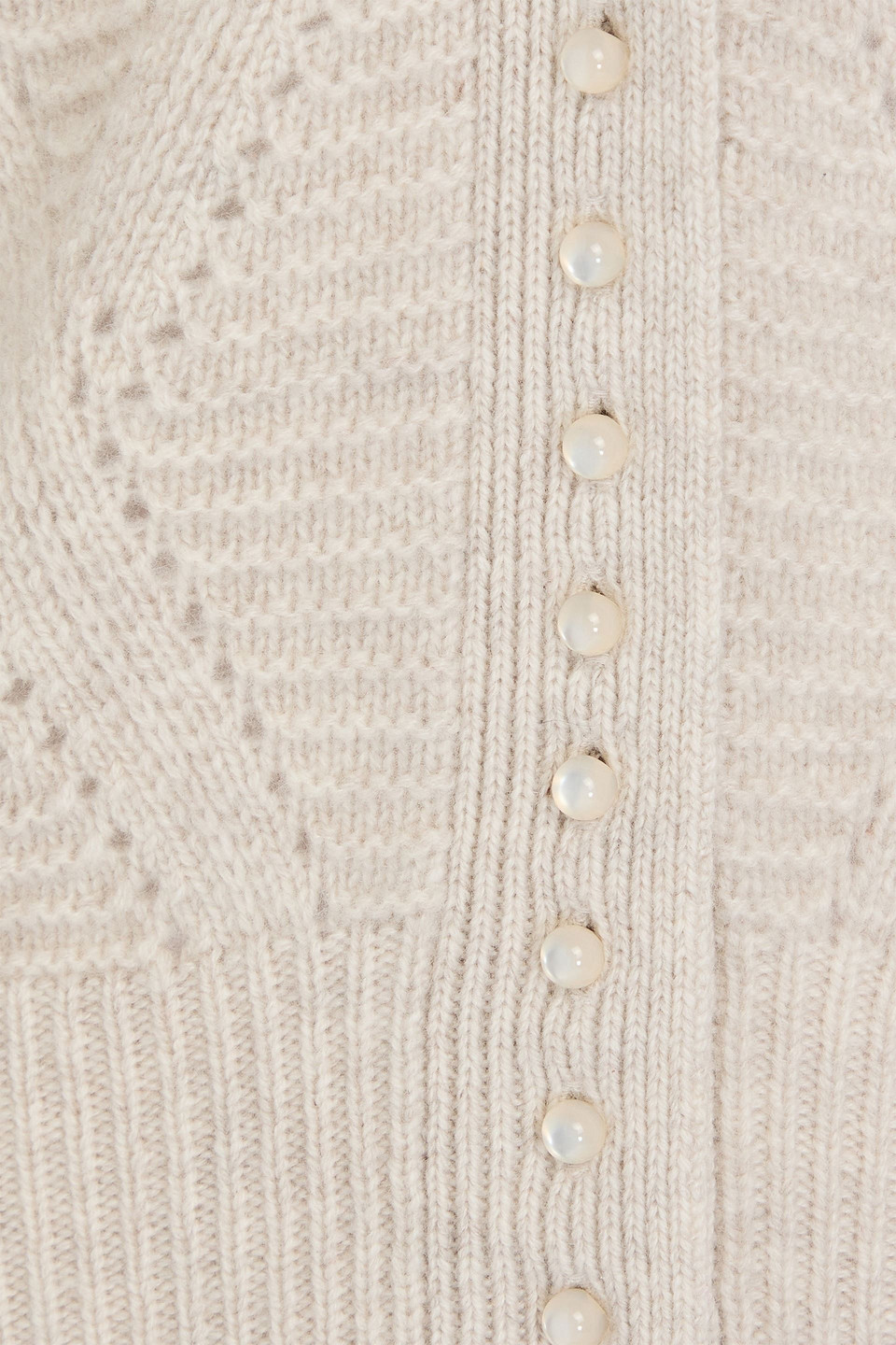 Autumn Cashmere Diamond Stitch Vest In Mojave In Ecru