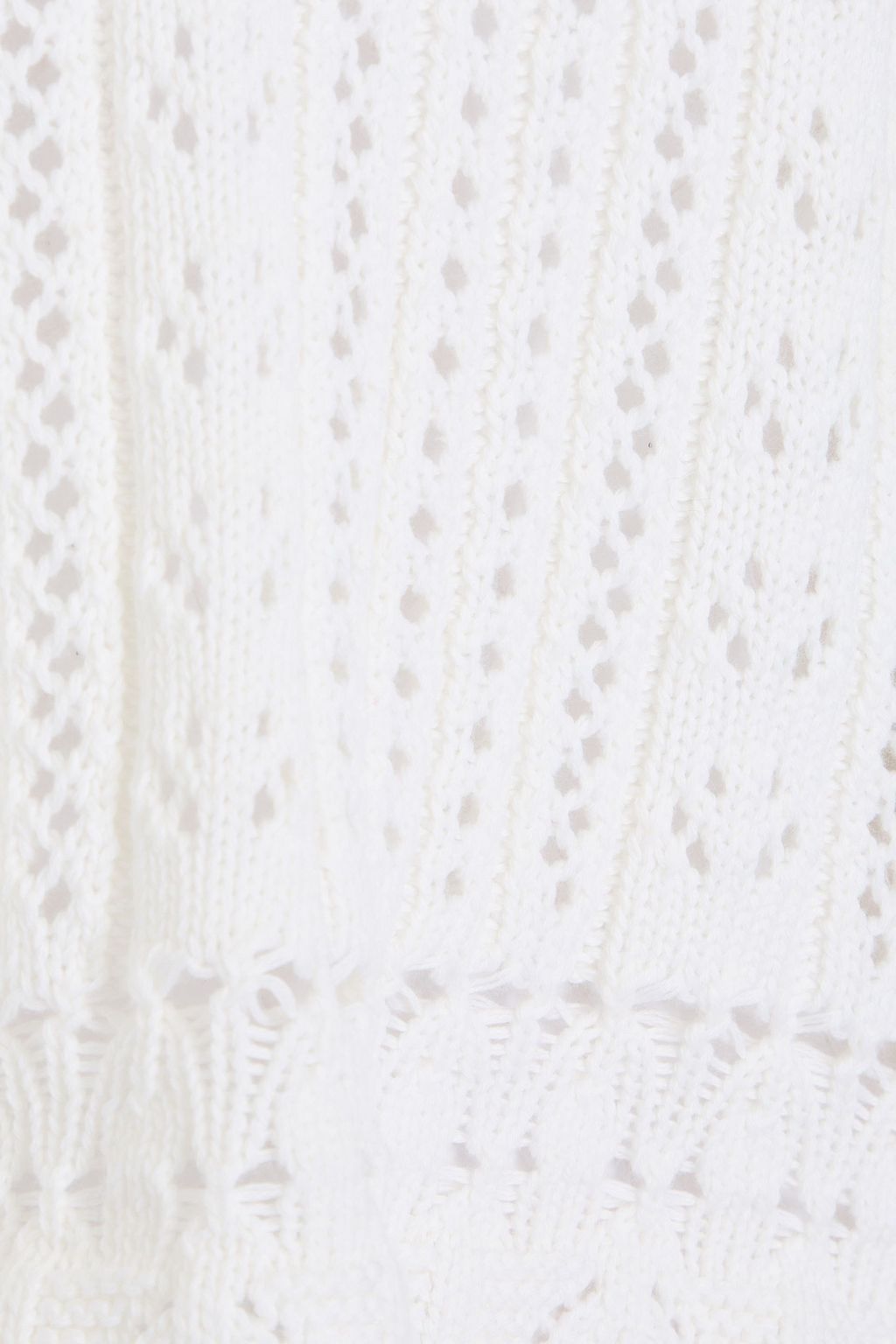 COTTON BY AUTUMN CASHMERE كنزة رياضية من القطن بحبكة بوانتيل