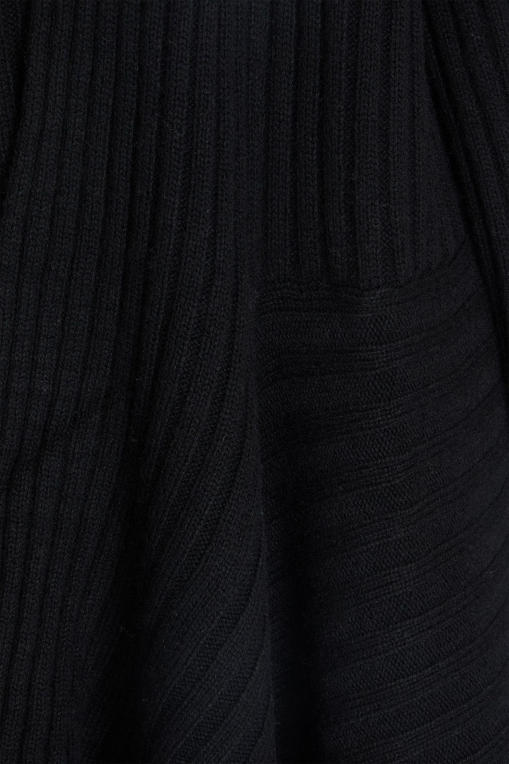 AUTUMN CASHMERE Asymmetric ribbed-knit cardigan
